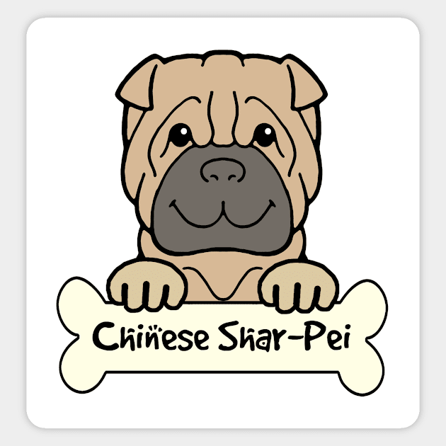 Chinese Shar-Pei Sticker by AnitaValle